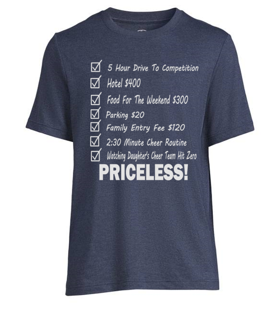 "Hit Zero Priceless" Cheer Shirt